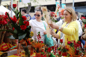 diada de sant jordi en barcelona