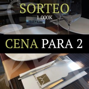 sorteo cena para dos en sant marti